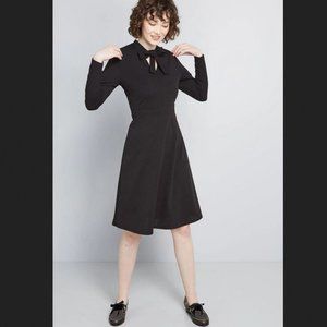 Modcloth Long sleeve Black Dress M